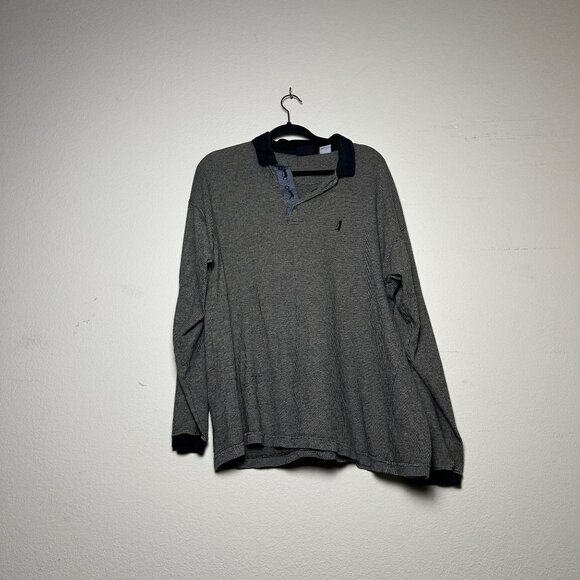 VTG Bugle Boy Polo Shirt Collared Golf Knit Men XL Preppy Outerwear 90s Plaid - Picture 1 of 13